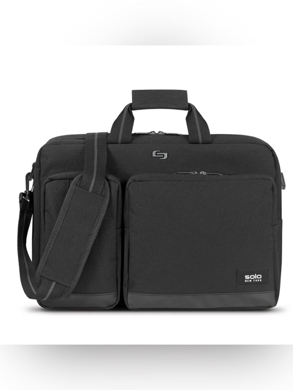 NWT DUANE HYBRID BRIEFCASE BACKPACK Black Messenger Briefcase - Laptop Bag